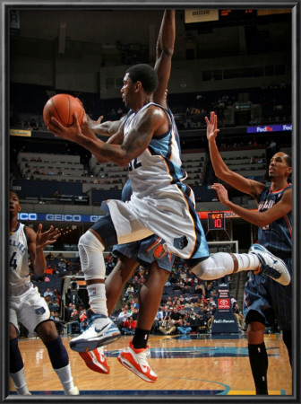 Charlotte Bobcats V Memphis Grizzlies: O.J. Mayo And Kwame Brown by Joe Murphy Pricing Limited Edition Print image