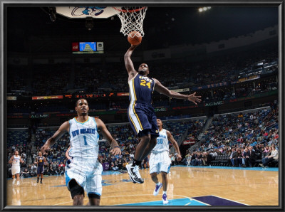 Utah Jazz V New Orleans Hornets: Paul Millsap by Layne Murdoch Pricing Limited Edition Print image