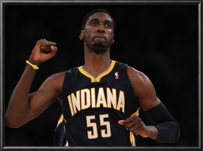 Indiana Pacers V Los Angeles Lakers: Roy Hibbert by Jeff Gross Pricing Limited Edition Print image