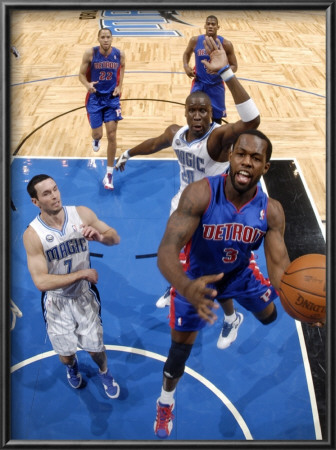 Detroit Pistons V Orlando Magic: Rodney Stuckey by Fernando Medina Pricing Limited Edition Print image