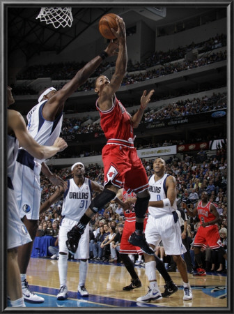 Chicago Bulls V Dallas Mavericks: Derrick Rose And Brendan Haywood by Danny Bollinger Pricing Limited Edition Print image