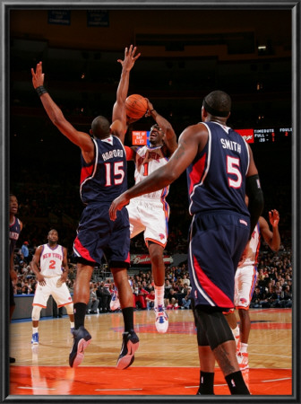Atlanta Hawks V New York Knicks: Amar'e Stoudemire And Al Horford by Jeyhoun Allebaugh Pricing Limited Edition Print image