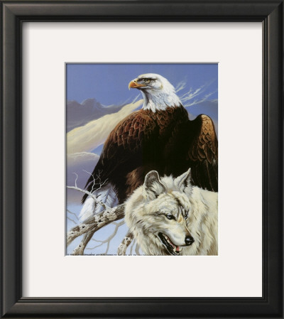 Eagle And Wolf by Gary Ampel Pricing Limited Edition Print image