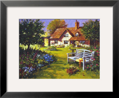 Garden Scene by Richard Telford Pricing Limited Edition Print image