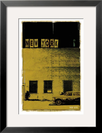 New York, Vice City In Yellow by Pascal Normand Pricing Limited Edition Print image