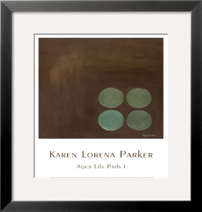 Aqua Lily Pads I by Karen Lorena Parker Pricing Limited Edition Print image