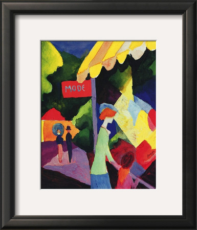 Fashion Store Window by Auguste Macke Pricing Limited Edition Print image
