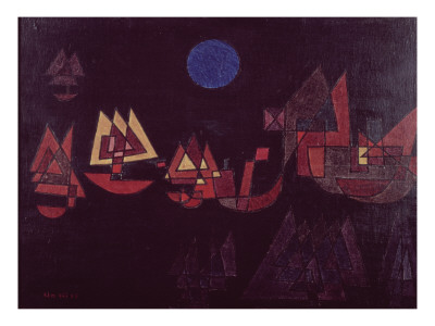 Ships In The Dark, 1927 by Paul Klee Pricing Limited Edition Print image