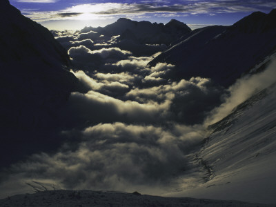 Dramatic Sun And Clouds On Southside Of Everest, Nepal by Michael Brown Pricing Limited Edition Print image