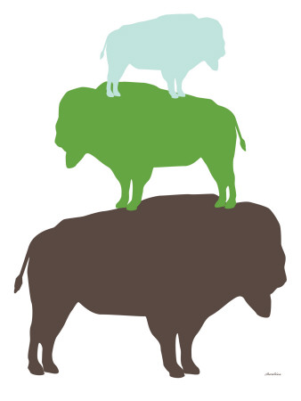 Green Buffalo by Avalisa Pricing Limited Edition Print image