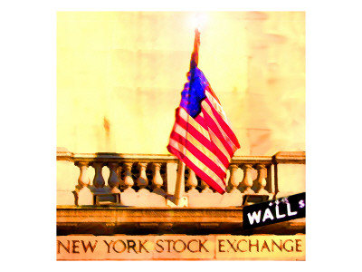 Wall Street, New York by Tosh Pricing Limited Edition Print image