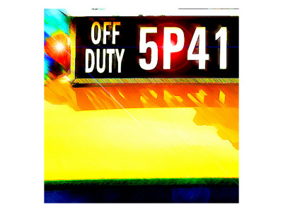 Cab Off Duty, New York by Tosh Pricing Limited Edition Print image