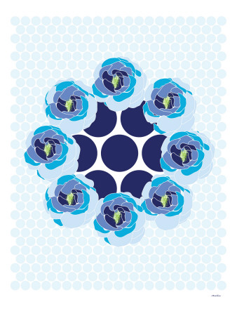 Blue Wreath by Avalisa Pricing Limited Edition Print image