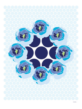Blue Wreath by Avalisa Pricing Limited Edition Print image