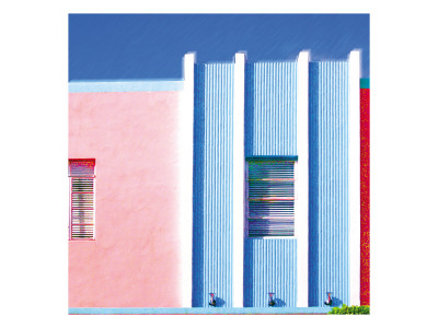 Blue And Pink, Miami by Tosh Pricing Limited Edition Print image