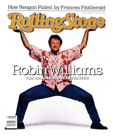 Robin Williams, Rolling Stone No. 520, February 1988 by Bonnie Schiffman Pricing Limited Edition Print image