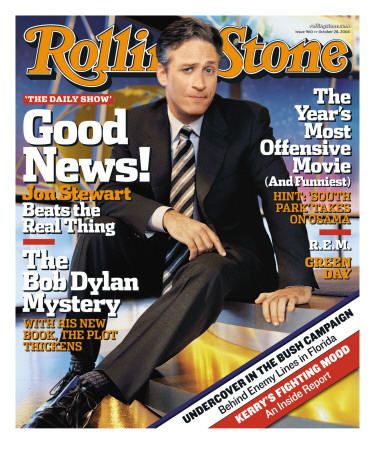 Jon Stewart, Rolling Stone No. 960, October 2004 by Michael O'neill Pricing Limited Edition Print image