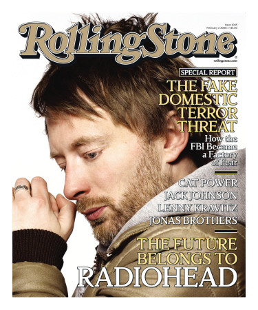 Radiohead, Rolling Stone No. 1045, February 2008 by James Dimmock Pricing Limited Edition Print image