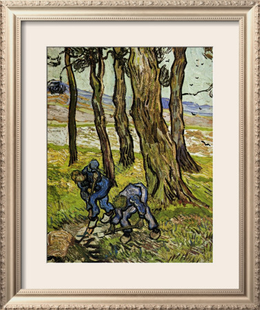 Two Diggers Among Trees by Vincent Van Gogh Pricing Limited Edition Print image