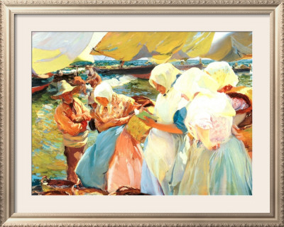 Valencian Women On The Beach by Joaquín Sorolla Y Bastida Pricing Limited Edition Print image