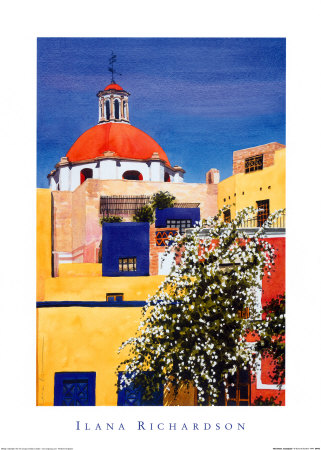 Red Dome, Guanajuato by Ilana Richardson Pricing Limited Edition Print image