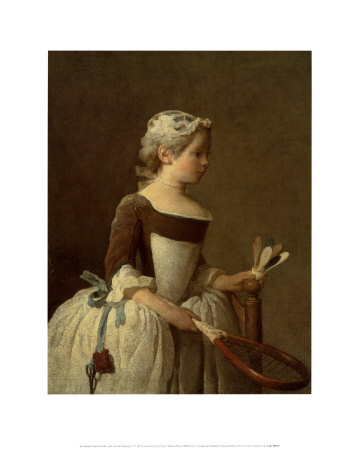 Girl With Shuttlecock by Jean-Baptiste Simeon Chardin Pricing Limited Edition Print image