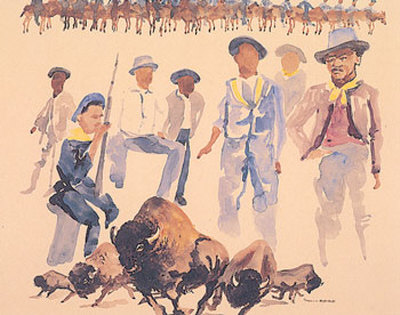 Buffalo Soldiers by Carolyn Mends Pricing Limited Edition Print image