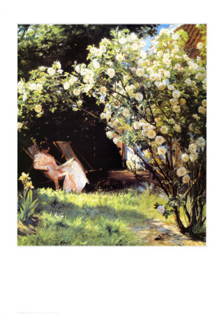 Marie Kroyer In Her Garden by Peder Severin Kröyer Pricing Limited Edition Print image
