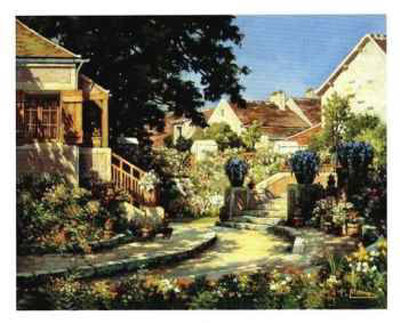 Sunlit Garden by P. Delacroix Pricing Limited Edition Print image