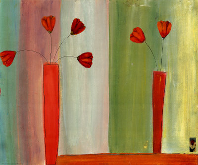 Tulips In Red by Sangita Pricing Limited Edition Print image