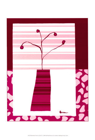 Minimalist Flowers In Pink Iv by Jennifer Goldberger Pricing Limited Edition Print image