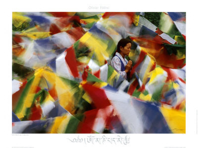 Priere Tibetaine Pour La Paix by Olivier Follmi Pricing Limited Edition Print image