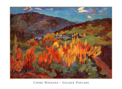 Golden Poplars by Carman Massana Pricing Limited Edition Print image