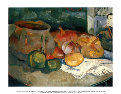 Still Life With Onions, Beetroot, And A Japanese Print by Paul Gauguin Pricing Limited Edition Print image