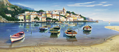 Baia Dei Pescatori by Adriano Galasso Pricing Limited Edition Print image