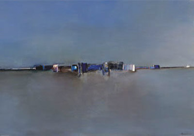 Paysage Bleu I by Gabriella Benevolenza Pricing Limited Edition Print image