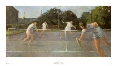 Tennis At Ganthorpe by Lawrence Toynbee Pricing Limited Edition Print image