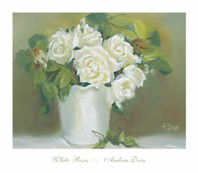 White Roses by Andrea Dern Pricing Limited Edition Print image