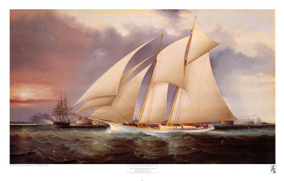 The Yacht Magic by James Edward Buttersworth Pricing Limited Edition Print image