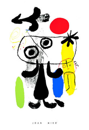 Figure Dans Le Soleil Rouge Ii, C.1950 by Joan Miró Pricing Limited Edition Print image