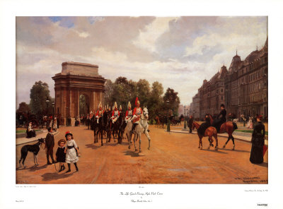 Life Guard Passing Hyde Park Corner by Felippo Baratti Pricing Limited Edition Print image