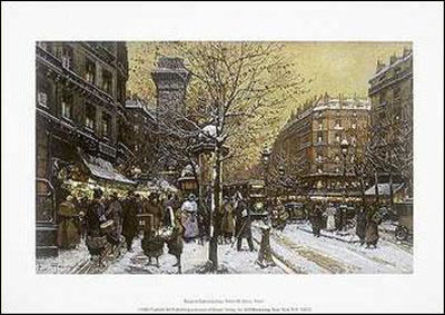 Porte St. Denis Paris by Eugene Galien Laloue Pricing Limited Edition Print image