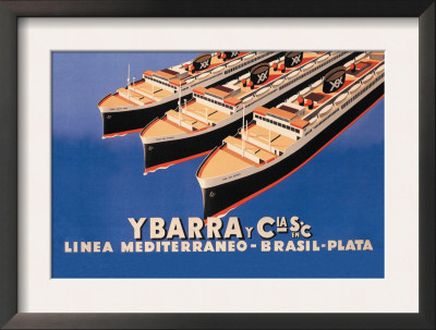 Ybarra And Company Mediterranean-Brazil-Plata Cruise Line by Flos Pricing Limited Edition Print image