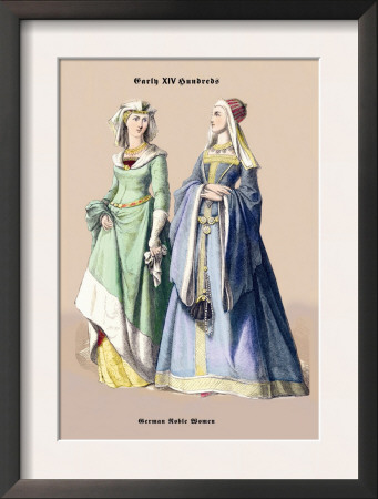 German Noblewomen, 15Th Century by Richard Brown Pricing Limited Edition Print image
