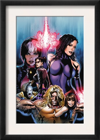 New Exiles #1 Cover: Psylocke Fighting by Greg Land Pricing Limited Edition Print image