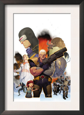 Cable #10 Cover: Cable And Cyclops by Ariel Olivetti Pricing Limited Edition Print image