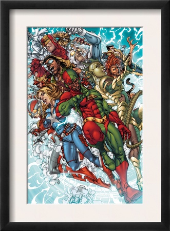 Avengers: The Initiative #19 Group: 3-D Man, American Dream And Komodo by Harvey Talibao Pricing Limited Edition Print image