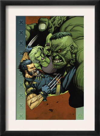 Ultimate Wolverine Vs. Hulk #4 Cover: Wolverine, Hulk And She-Hulk by Leinil Francis Yu Pricing Limited Edition Print image