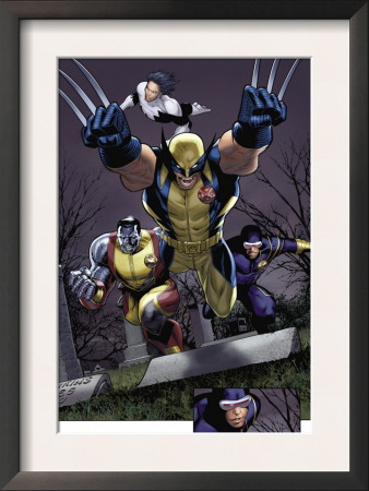 Uncanny X-Men #511 Group: Wolverine, Cyclops, Colossus And Northstar by Greg Land Pricing Limited Edition Print image