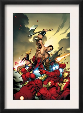 The Mighty Avengers #4 Cover: Ares And Iron Man by Frank Cho Pricing Limited Edition Print image